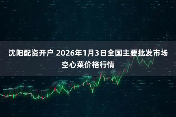 沈阳配资开户 2026年1月3日全国主要批发市场空心菜价格行情